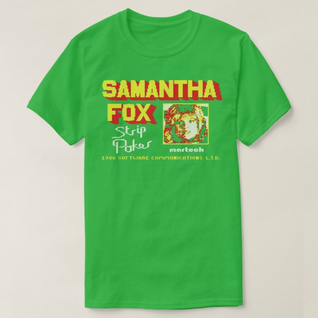 SAMANTHA FOX POKER T SHIRT (Design framsida)