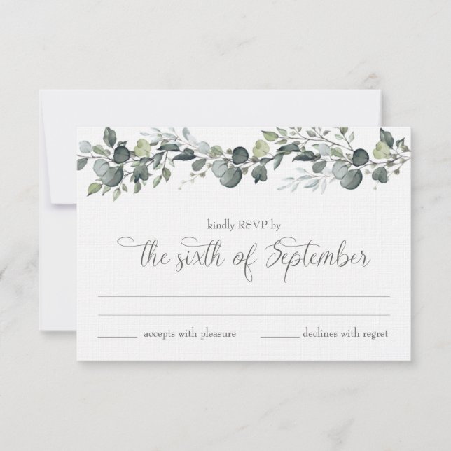 Samantha & Michael RSVP-kort Inbjudningar (Framsida)