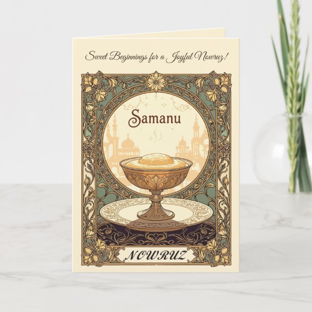 Samanu Den söta anden av Nowruz Kort (Framsida)