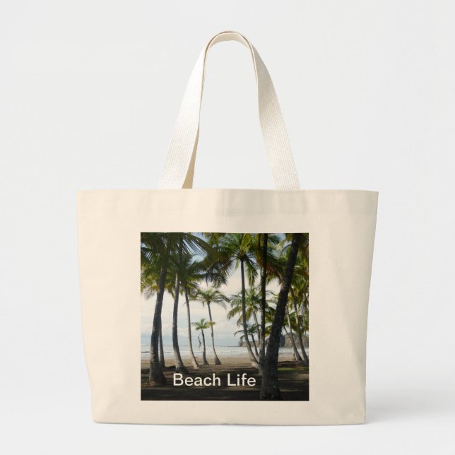 Sámara Beach Jumbo Tote Jumbo Tygkasse (Framsidan)