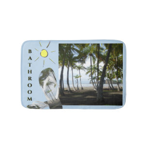Sámara Beach Sunny Bathroom Cust. Bath Mat Badrumsmatta
