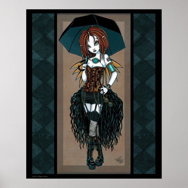 "Samara" Steampunk Cyber Fairy Poster (Framsidan)