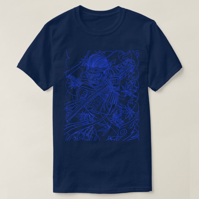 Samarai på hösten t shirt (Design framsida)