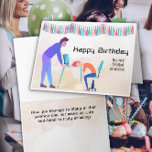 Samarbetare Asov på Desk Funny Birthday Card Kort<br><div class="desc">Ett lustigt födelsedagskort för en medarbetare skildrar en arbetare/chef som står vid ett skrivbord och önskar sin medarbetare/medarbetare en Grattis på födelsedagen medan medarbetaren sover. Kortets framsida: Grattis på födelsedagen till en mycket begåvad medarbetare." Inuti står det: "Hur du lyckas sova i det läget och inte vakna upp med sänghuvudet...</div>