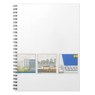 Samarbetare ringer upp Spiral-anteckningsbok Anteckningsbok