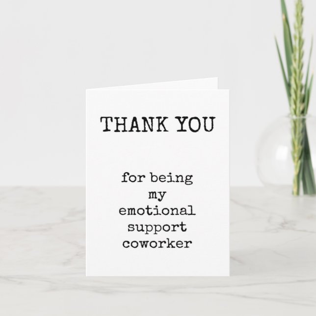 Samarbetares uppskattning, roligt, kort, hämtnings kort (Framsida)