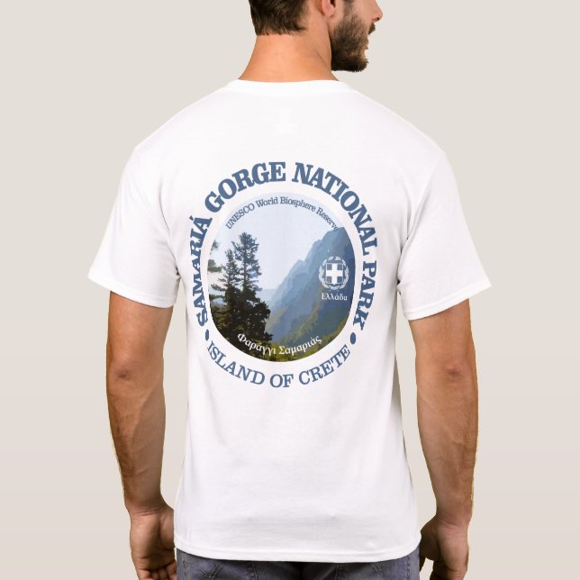 Samaria Gorge nationalpark T Shirt (Baksida)