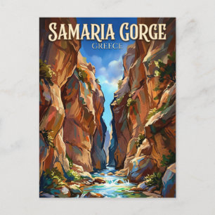 Samariaravinen Grekland Vykort