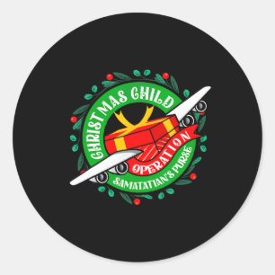 Samaritan's Purse Operation Christmas Child Meme C Runt Klistermärke