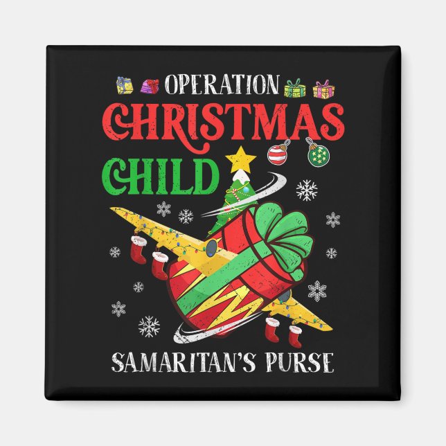 Samaritan's Purse Operation Christmas Child Roligt Magnet (Framsidan)