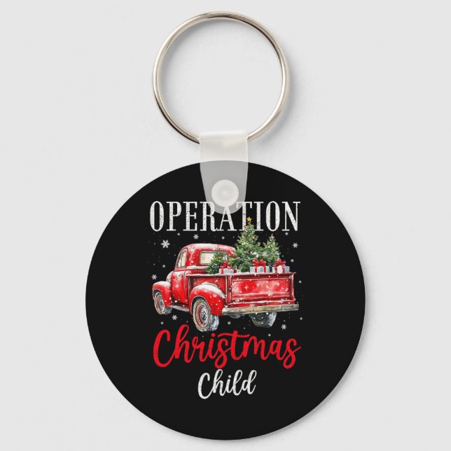 Samaritan's Purse Operation Christmas Child Roligt Nyckelring (Framsida)