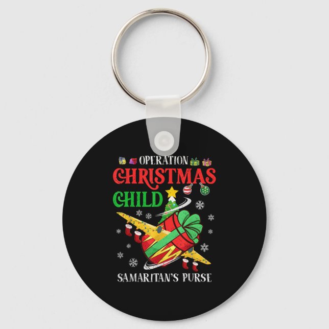 Samaritan's Purse Operation Christmas Child Roligt Nyckelring (Framsida)