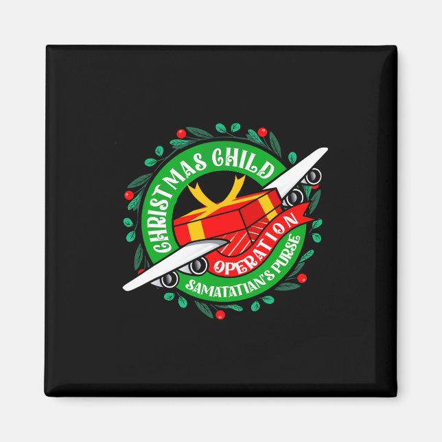 Samaritan's Purse Operation jul Child Meme C Magnet (Framsidan)