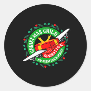 Samaritan's Purse Operation jul Child Meme C Runt Klistermärke