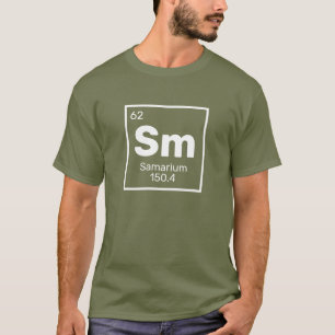 Samarium/Periodic Bord - Sm Inslag T-Shirt