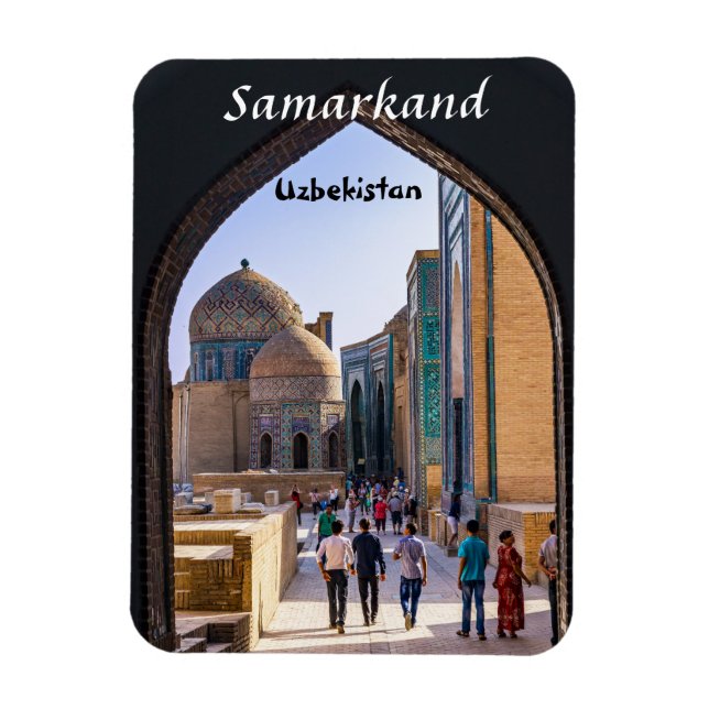 Samarkand, Uzbekistan - Necropolis of Shah-i-Zinda Magnet (Vertikal)