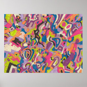 "Samba" 24x18-Abstrakt Poster