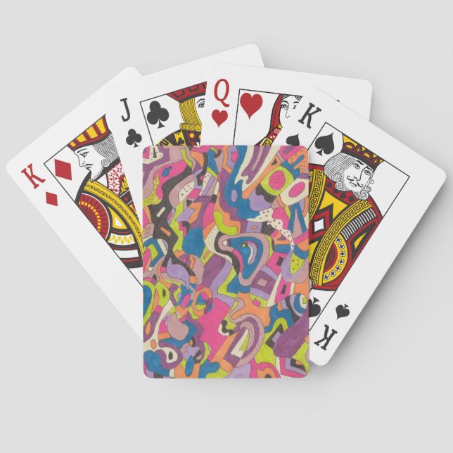 "Samba" Abstrakt Art Casinokort (Baksidan)