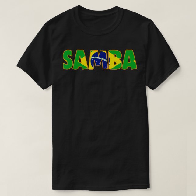 Samba Brasilien för Samba Music Älskare T Shirt (Design framsida)