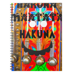 Samba Carnival färg Hakuna Matata blings.png Anteckningsbok Med Spiral