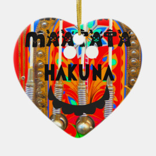 Samba Carnival färg Hakuna Matata blings.png Julgransprydnad Keramik