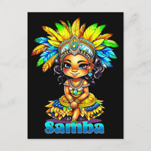Samba Carnival Girl Vykort