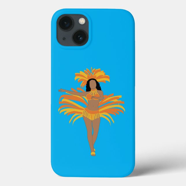 Samba Dancer Blue Phone Case (Baksida)