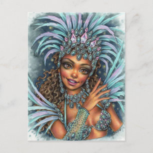 Samba Dancer Postcard Vykort