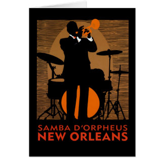 Samba D'Orpheus New Orleans Hälsningskort