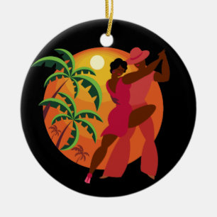 Samba/flamencodansare Julgransprydnad Keramik