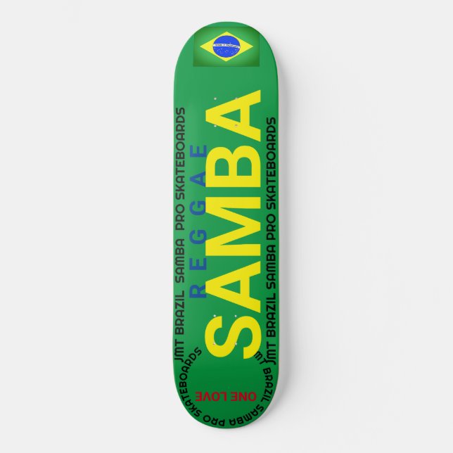 SAMBA JMT BRAZIL 8 1/4" Skateboard Deck (Framsida)