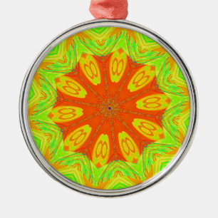 Samba Motif Art-utskrift Julgransprydnad Metall
