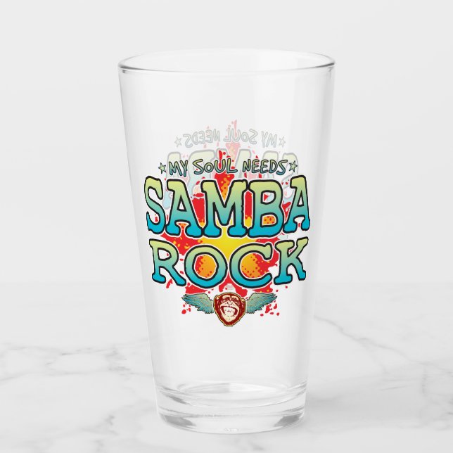 Samba Sten Soul Glass Tumbler Glaskopp (Framsida)