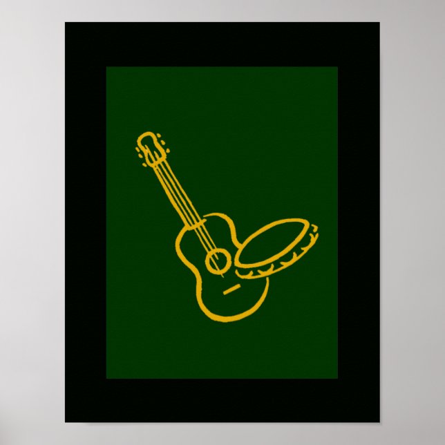 Samba-tryck för väggar poster (Framsidan)