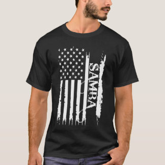 Samba United Stater Distress w US Flagga T Shirt