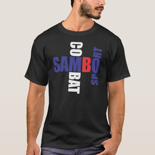 Sambo Combat Sport Tee Shirt (Framsida)