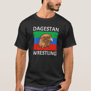 Sambo Dagestan Wrestling Eagle Dagestan Flagga T Shirt