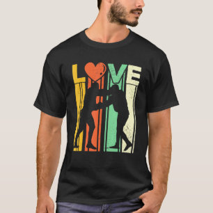 Sambo judo Wrestling Martial art KÄRLEK retro stil T Shirt
