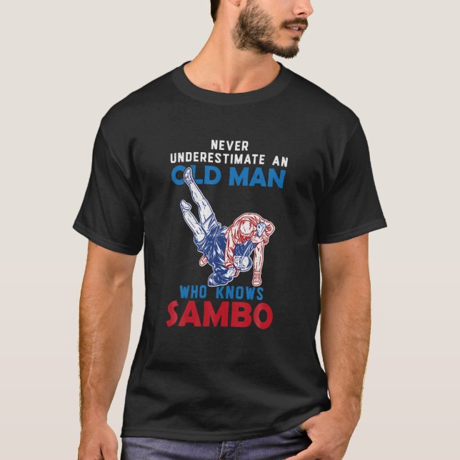 Sambo Wrestling Martial Arts Ryssland Martial T Shirt (Framsida)