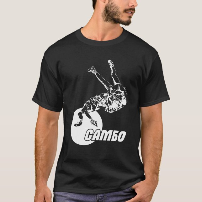Sambo Wrestling Martial Arts Ryssland Martial T Shirt (Framsida)