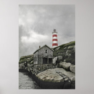Sambro Light - Nordamerikas äldsta fyr Poster