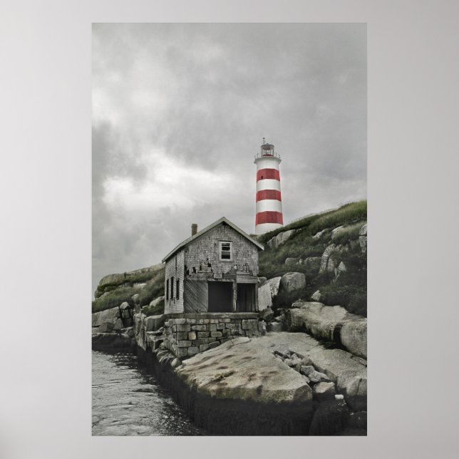Sambro Light - Nordamerikas äldsta fyr Poster (Framsidan)