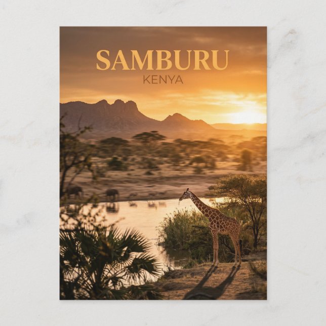 Samburu reservatet, Archer's Post, Samburu County Vykort (Framsida)
