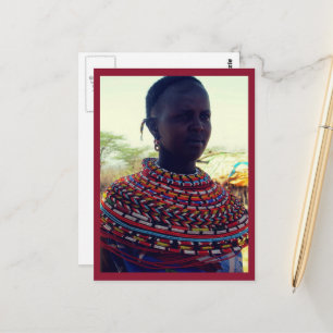 Samburu-stamkvinna Vykort