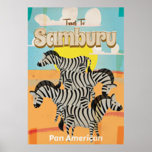 Samburu Vintage resor Poster