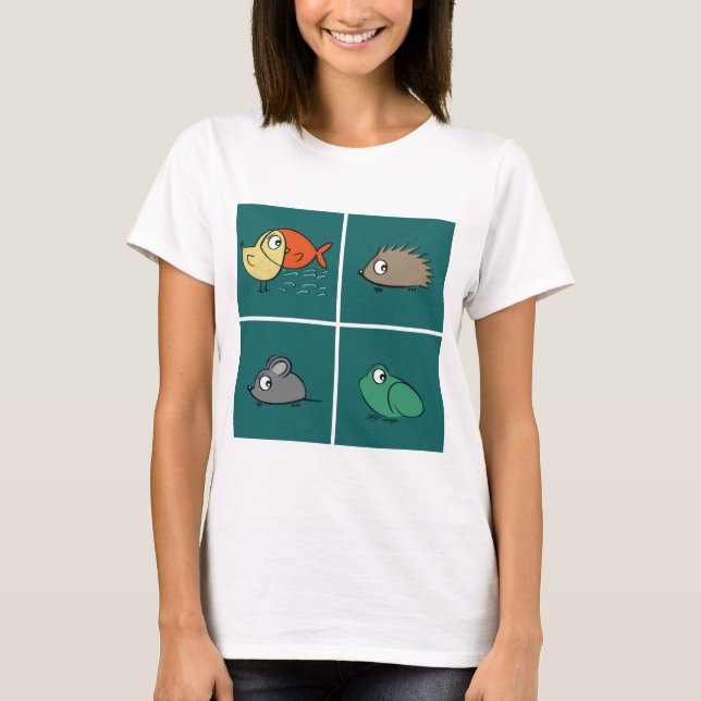 Same eyes, different shapes t shirt (Framsida)