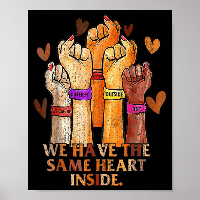 Same Heart Black History Month Blm Melanin Pride W Poster (Framsidan)