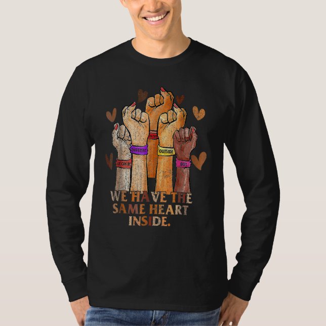 Same Heart Black History Month BLM Melanin Pride W T Shirt (Framsida)