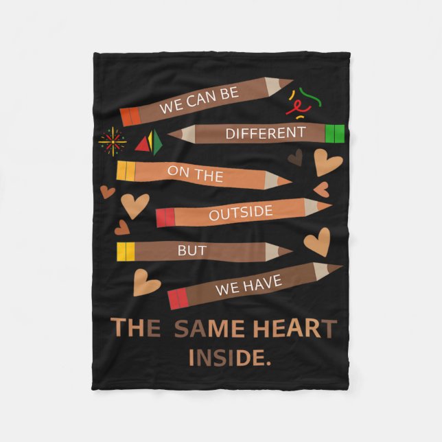 Same Heart Black History Month  Fleecefilt (Framsidan)