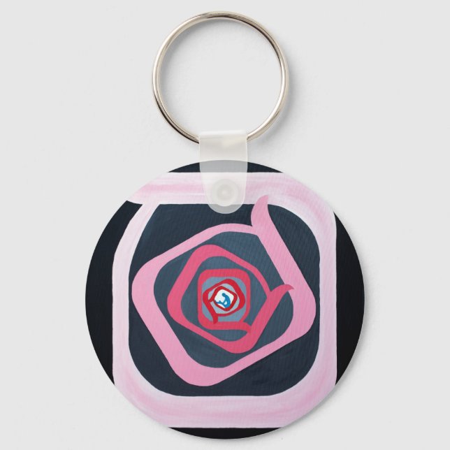 Samekh Brev - Hebreiska alfabetet Nyckelring (Framsida)